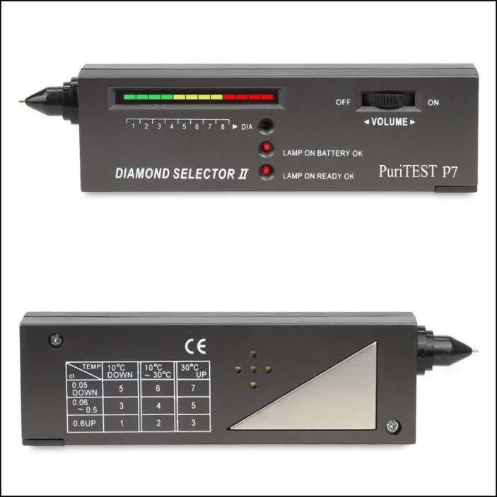 Diamond GEMS Tester Pen Portable Gemstone Selector Tool مؤشر LED دقة أداة اختبار المجوهرات الموثوقة 2106566