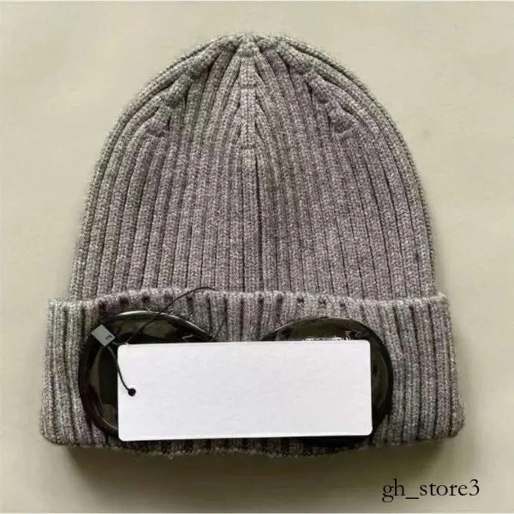 CP Hat Beanie CP Twee lensglazen bril Boanies Men Break Hats Skull Caps Outdoor Women Uniesex Winter Beanie Zwart Gray Bonnet Gorros194S 551