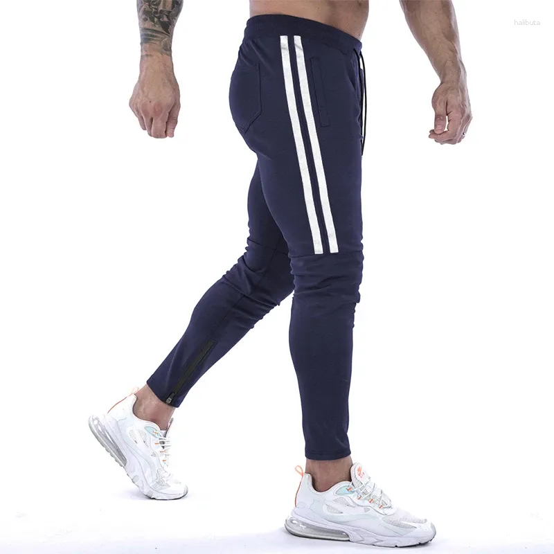 Pantalon masculin de sports de sport de fitness jogging masque joggers décontractés skinny bottoms sportif pantalon de pantalon de gym