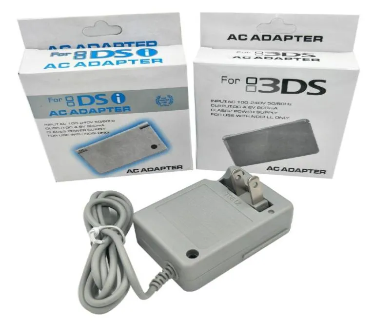 US 2pin Wtyk Wall Ładowarka AC Adapter Zasilacz Zasilacz kabla zasilacza do Nintendo DSI 3DS XL LL NDSI Console4713931