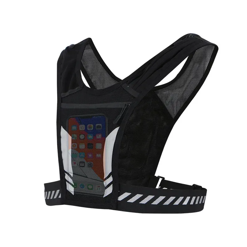 Running Running Sackepack Universal Lightweight Sport Vest Cartes de téléphone mobile Cartes de téléphone mobile pour jogging Fitness Male Femme 240416