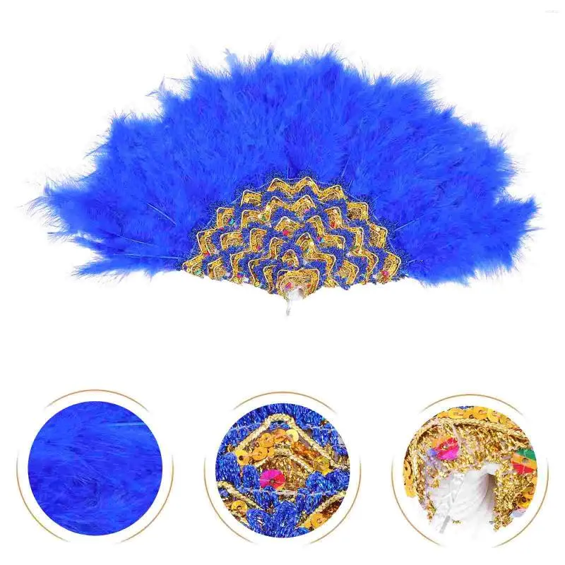 Dekorative Figuren Western Style Fan Brautjungfer Hochzeit bevorzugt Bouquet Flapper Plastic Party Decor Plumage