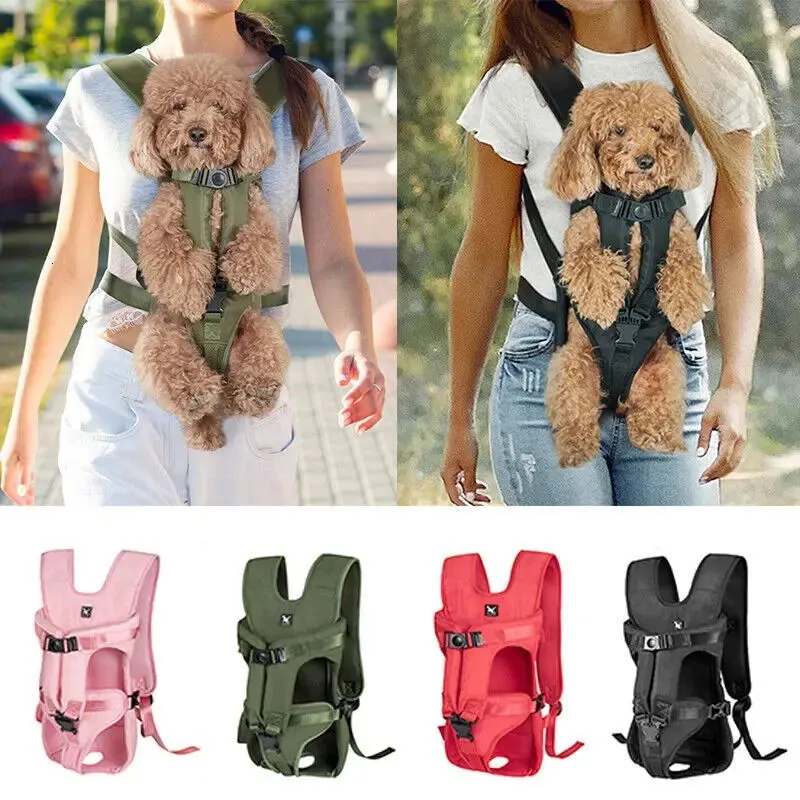 Pet Dog Sac Chiens Sac à dos Portable Voyage Breatte Sac à chiens Ajustement Ajustement des sacs pour animaux de compagnie REPORT