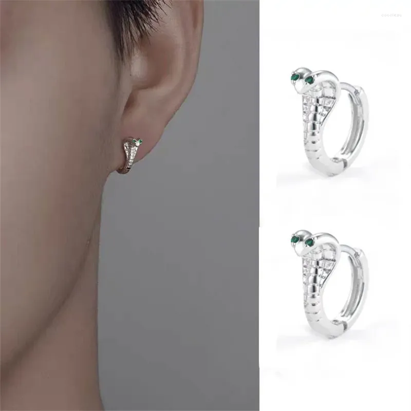 Boucles d'oreilles étalon gothique punk mini cerceau de serpent pour femmes mignons animaux en acier inoxydable en acier serpentin bijoux accessoires