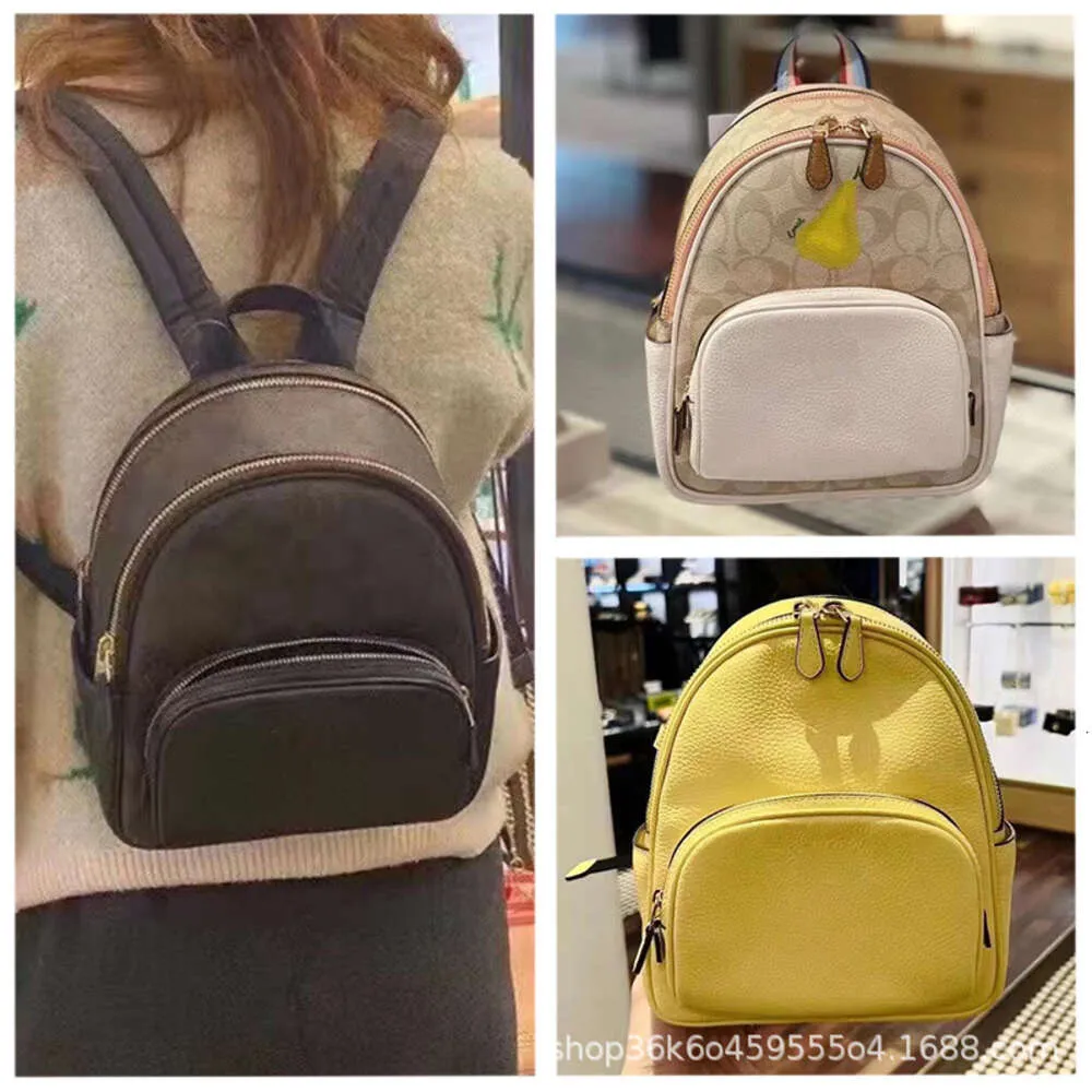 Bags Nuova borsa da donna 8604 Mini Backpack Court Medium 5671 Libro a doppia cerniera in pelle genuina 8258