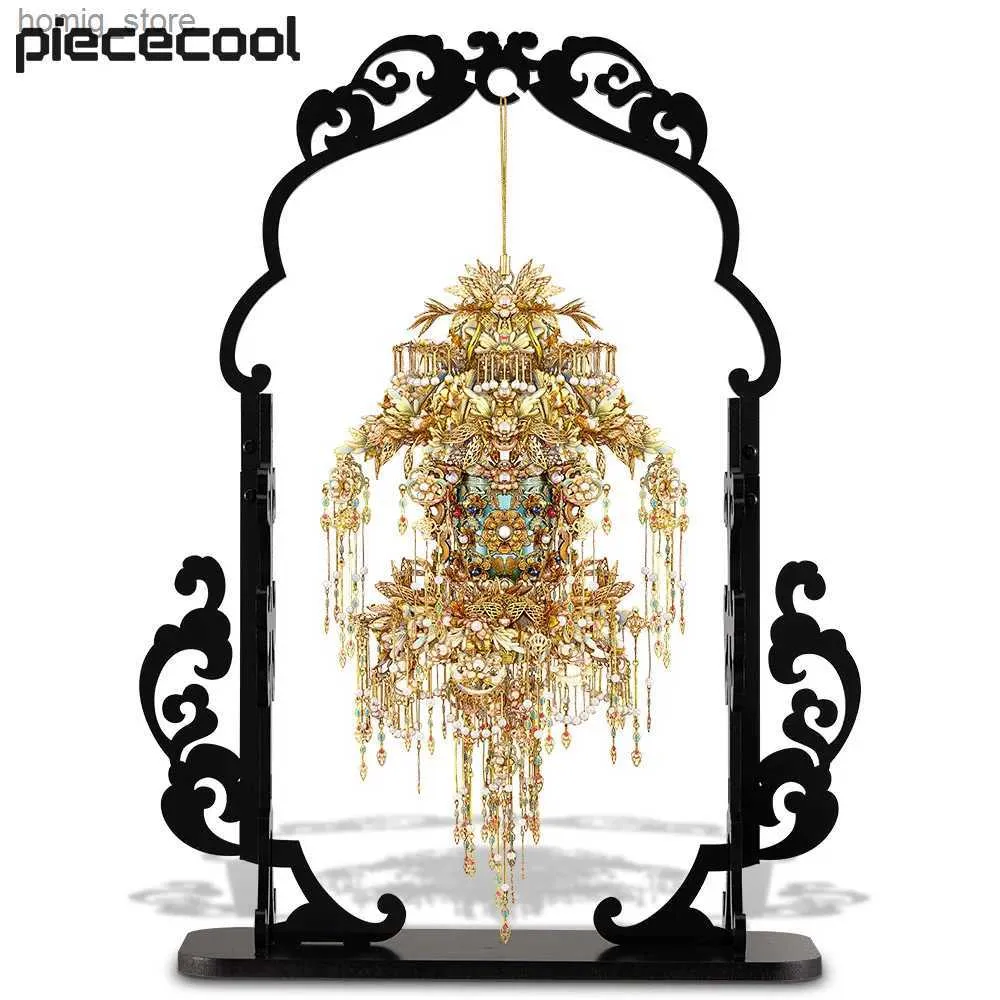 3D Puzzles Piececool Model Building Kits Eternal Fireworks Chinese Style Tassels 3D Metal Puzzles Assembly Creative DIY Kits for Home Decor Y240415