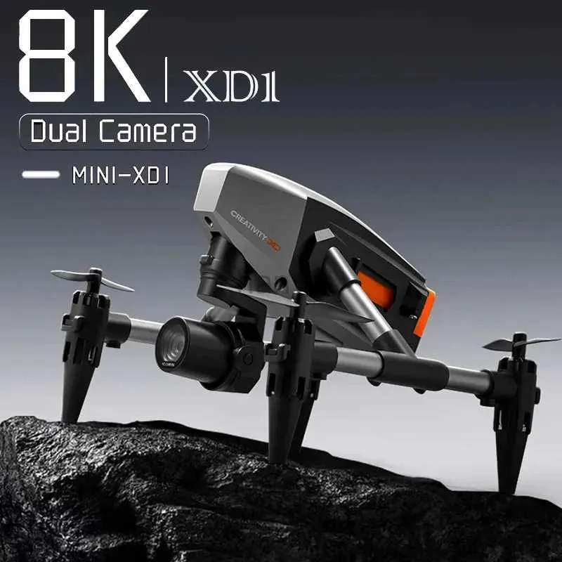 Drones XD1 Pro Mini Drone 4K Profesional met 8K HD Camera FPV Aerial Photography Alloy Foldable Quadcopter voor Kids Toys Drones 240416