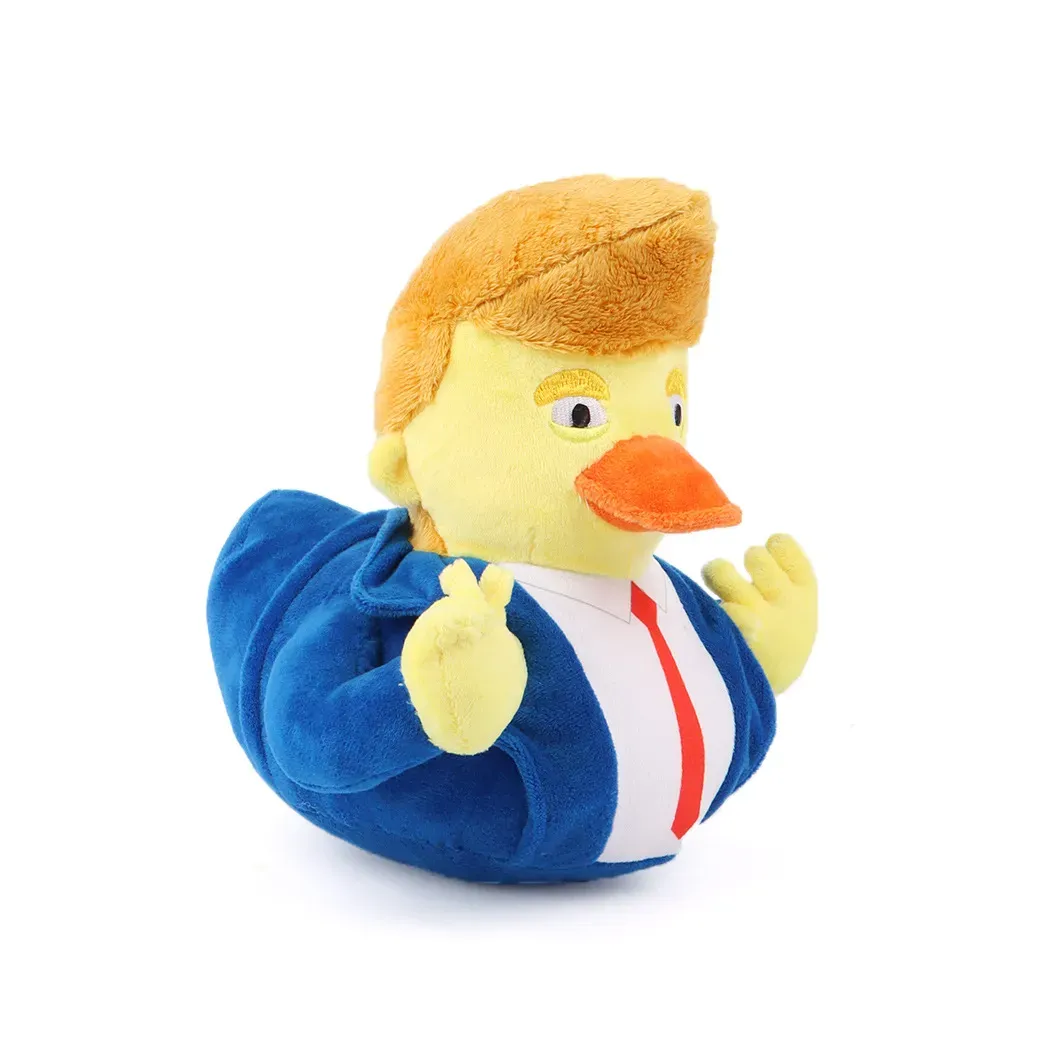 Créative Trump Plush Suit Duck Plux Dolls décorations 2024 Élections 0416