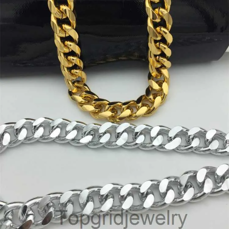 Kuba Hip Hop Domineering Aluminium Chain Hip Hop Mens and Womens Aluminium Chain Halsband