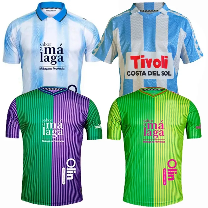 2023 2024 MALAGA SOCCER Jerseys Zuniga Juanpe Molina Larrubia Villodres Monte Gabilondo Abaida Sangalli Lorenzo Home Away 3 23 24 Football Men Men Koszulka dla dzieci