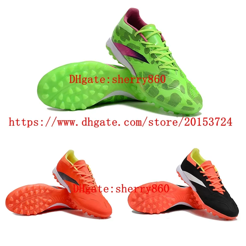 Scarpe da calcio maschile Preccuratezza Elitees TF Turf Stivali da calcio Sneaker Rosso Green