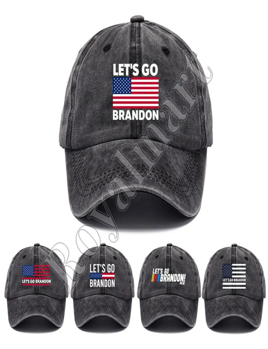 LET039S GO Brandon Baseball Cap Party Supplies Trump Supporter Rally Parade Cotton HAT3383138