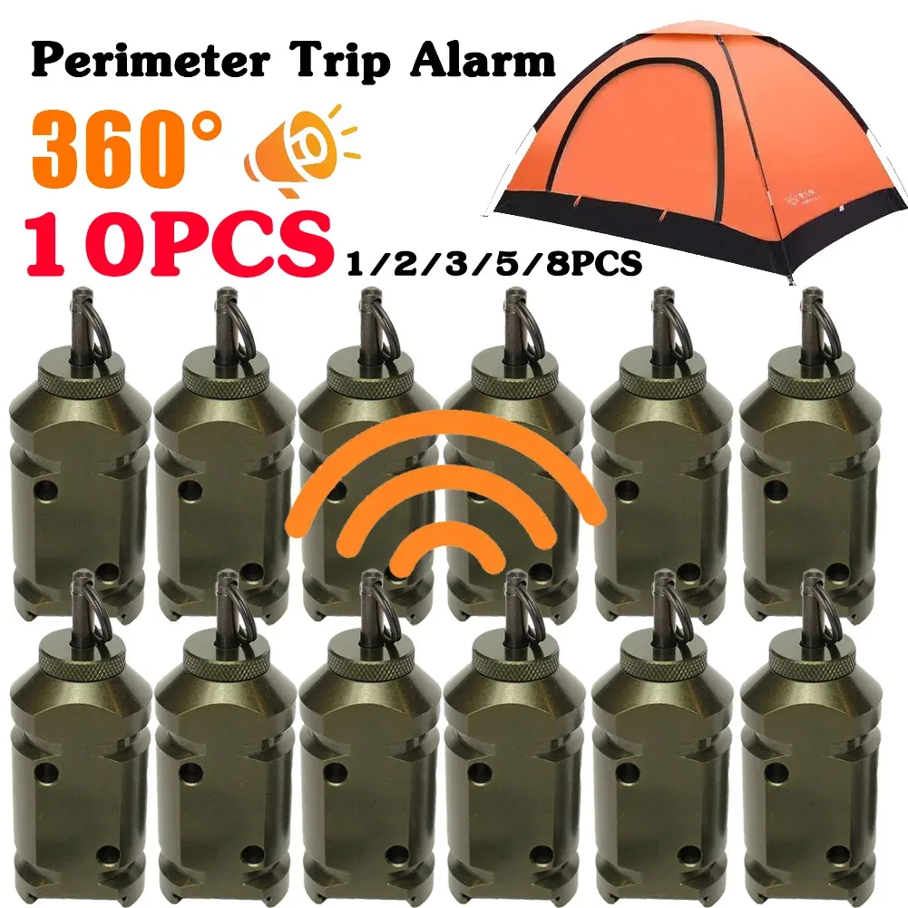 System 110pc Perimeter Trip Alarm Outdoor Camping Alarm Line Perimeter Warning Alarm Antitheft Animal Loud Noise Alert Security Alarm