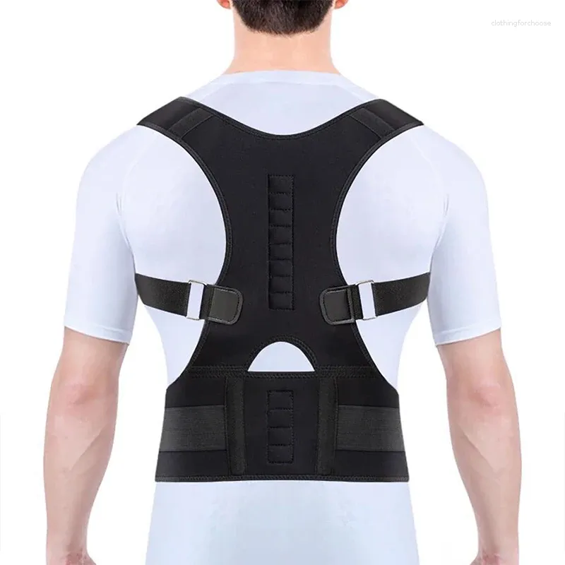 Cormers du corps pour hommes Correcteur de posture magnétique pour hommes épaule supérieure arrière soulevé de douleur ceinture de douleur à bossu