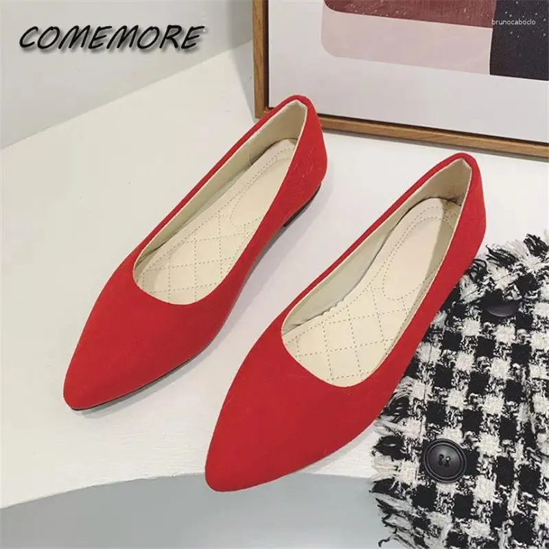 Casual Shoes Candy Color Woman Flats Slip On Ladies Shallow Moccasins Female Summer Loafers Spring Autumn Women Ballet Plus Size 35-43