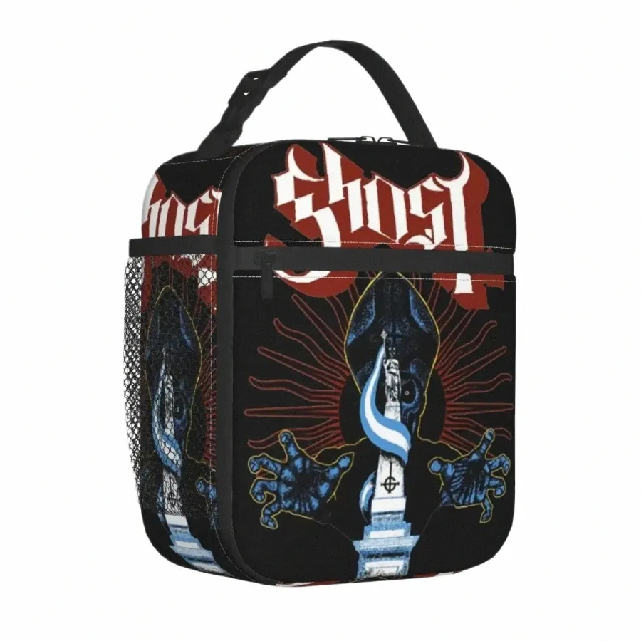 vintage Style Insulated Lunch Bag Cooler Bag Meal Ctainer Ghost B.C. Heavy Metal Tote Lunch Box Girl Boy Beach Picnic C9sf#