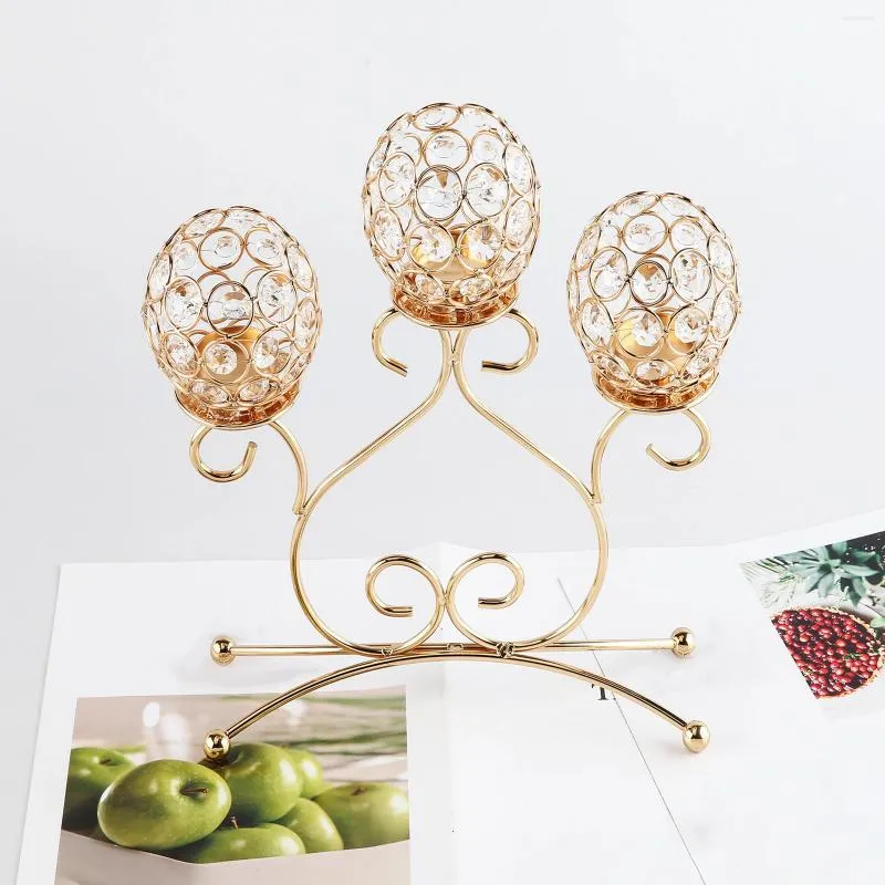 Candle Holders Elegant Decorative Candlestick Home Decoration Ornament Dining Table Centerpiece Luxury Tealight Candelabra For Banquet Shelf