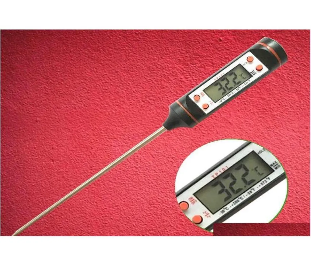 Nieuwe aankomst digitale kookolie thermometer voedsel sond vlees keuken bbq selecteerbare thermometer tp101 cfgyo519616666