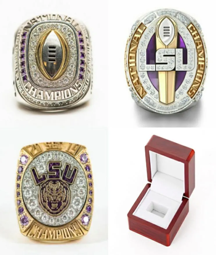2019 2020 LSU Tigers 'National Orgeron College Football Playoff Sec Team S Ship Ring Fan Men Gift grossist8839484