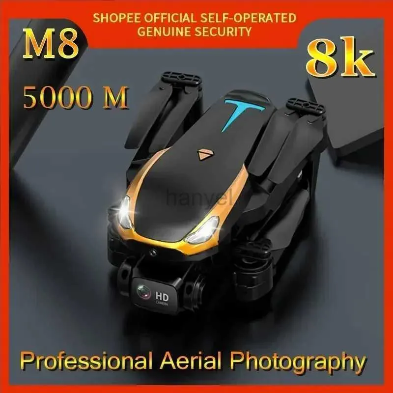 Drones M8 Drone professionnel avec appareil photo 4K HD Photographie aérienne Remote Contrôle Hélicoptère Optical Flow Positioning Quadcopter Toys 240416