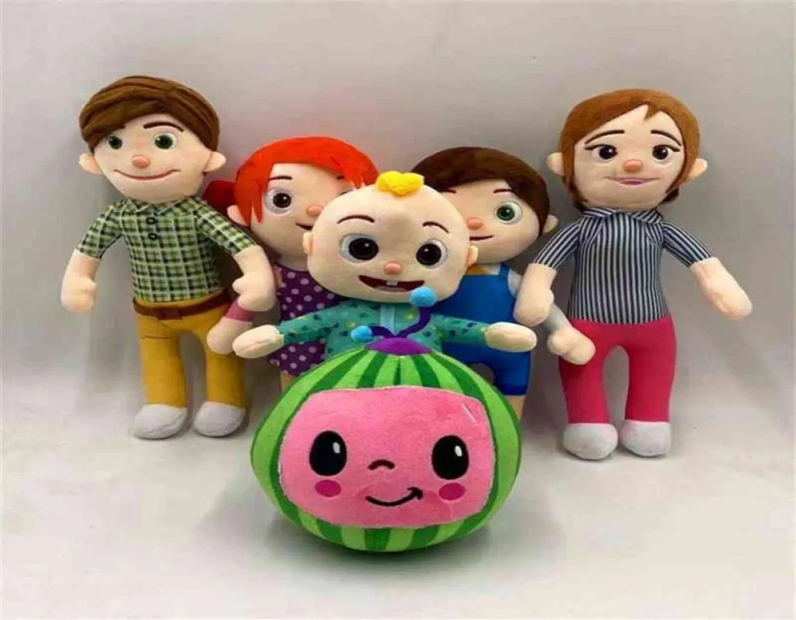 Cocomellon Plush Toy Animation JJ Bambola peluche Bambola per anguria Children039s regalo baby jojo267t2457801