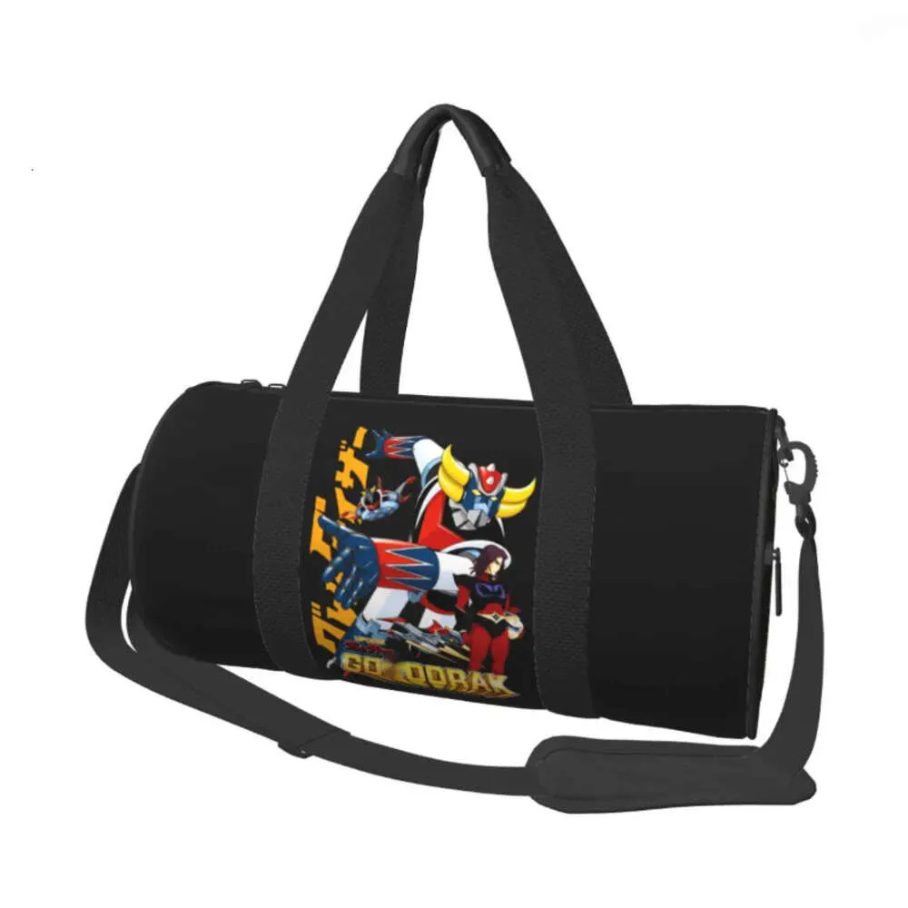 Utomhusväskor Gym Bag Cool Manga Oxford Sports With Shoes Travel Training Design Handväska Grafisk fiess för par