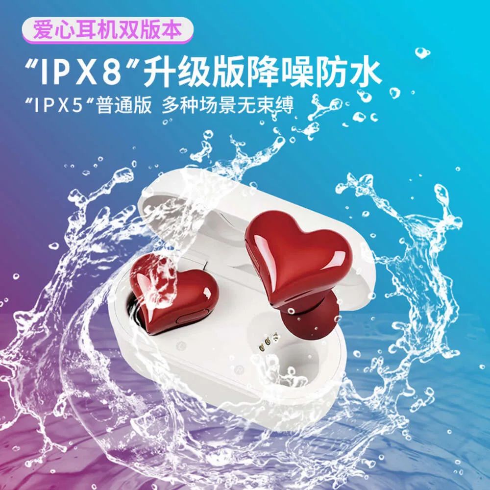 Japanese Heartbuds Love Peach Bluetooth High Aesthetic in Ear Headphones