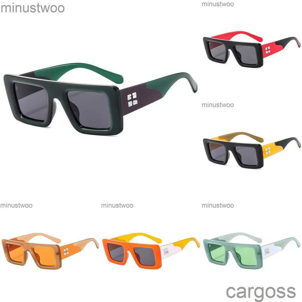 Lüks Bayan Tasarımcı Erkek Güneş Gözlüğü Serin Stil Sıcak Moda Klasik Plaka Siyah Beyaz Kare Çerçeve Gözlük Kapalı Adam Gözlükleri Tasarımcı Orijinal Kutu E UQGL
