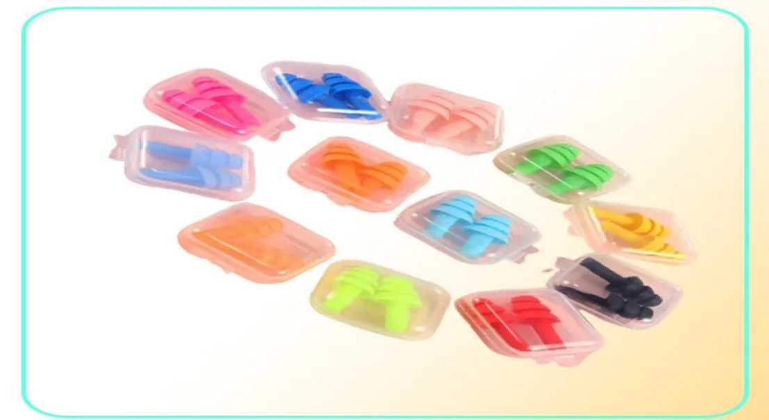 Terbulini in silicone nuotatori tappi per le orecchie morbidi e flessibili per viaggiare per il sonno riduci tappi per le orecchie del rumore multi colori 2000pcs1000pa4527587