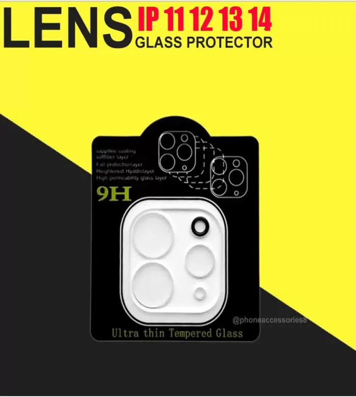 Protector de lente de cámara de vidrio templado para iPhone 14 13 12 Mini Pro Max 11 XR XS Phone Protective Glass Film7123948