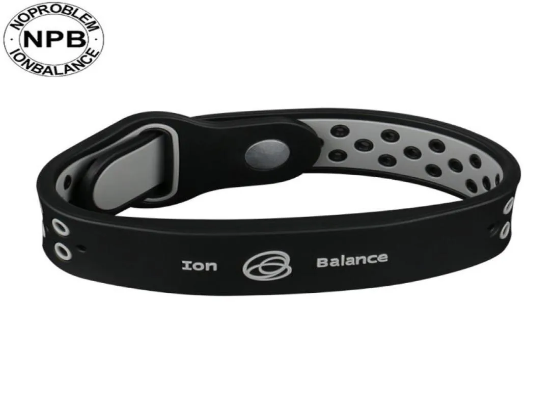 health benifits ion balance power therapy silicone sports choker tourmaline germanium wristband bracelet3584802