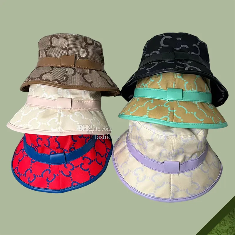 Hat Cap Designer G Fisherman's Bucket Stingy Wide Brim Cloche Bell Sun Shade Multicolor Printed Letters New Fashion High Quality Mens Womens Free Shipping Wholesales