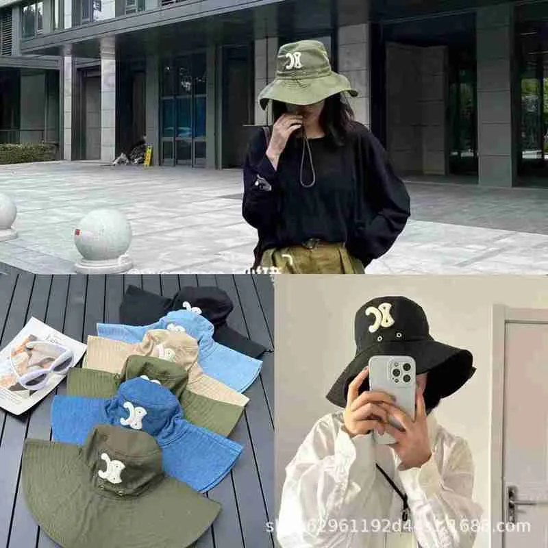 Ball Caps Designer CE Home Hoge kwaliteit Big Bimmed Fisherman Hat modieuze en veelzijdige single item Sunshade voor mannen vrouwen 36ZV