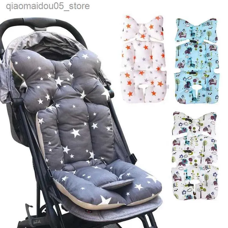 Stroller onderdelen accessoires baby wandelwagen kussen dikke warm katoen ademende wandelwagen hoge stoel kussen vulling coverbeschermer accessoires Stroller Q240416