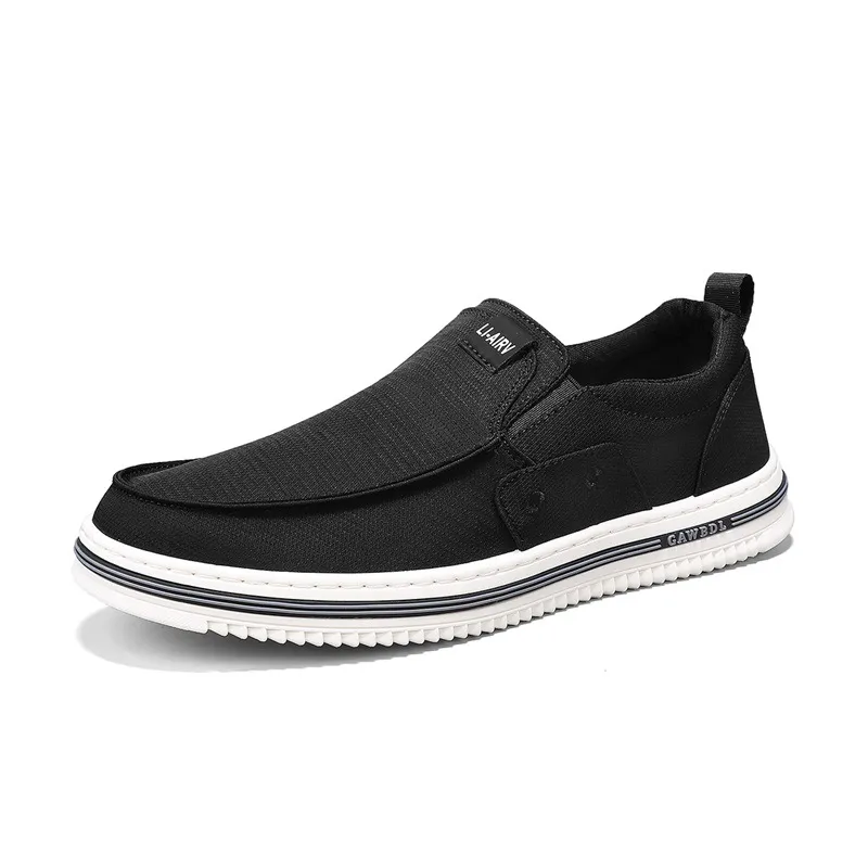 2024 Casual Shoes Green Black White Brown Gray Mens Breattable Athleisure Slip-On Sneakers Storlek 39-44 GAI