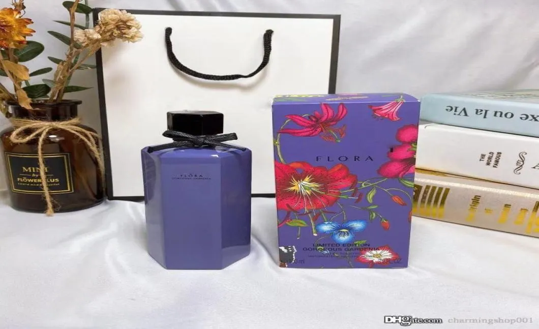 Flora parfym kvinna spray underbara gardenia begränsad upplaga 100 ml lady gåva långlastande doft högkvalitativ prisvärd FA7200590