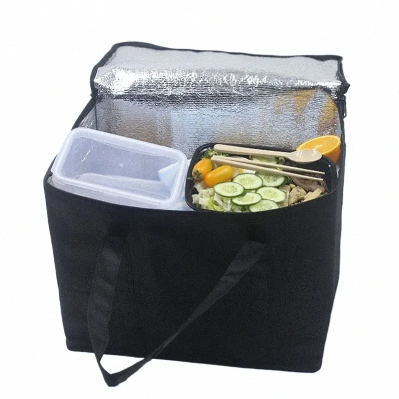 waterproof Cooler Bag Picnic Insulated Lunch Box Foldable Ice Pack Portable Food Thermal Bag Drink Carrier Delivery Functial F5l4#