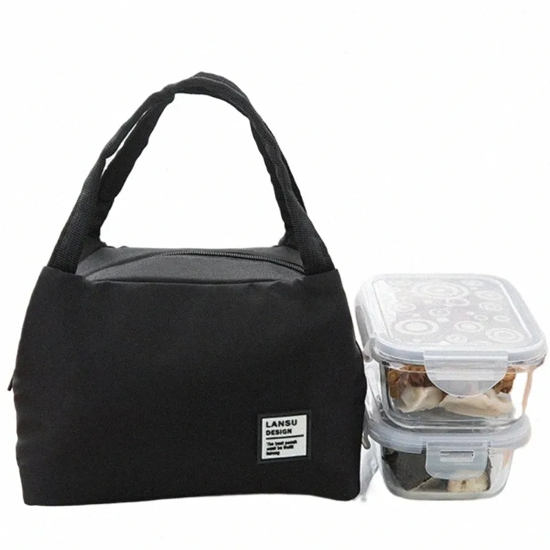 Sac à lunch portable 2023 Nouveau sac à lunch à isolation thermique sac cooler sac bento pochette de déjeuner coiffeur sac de rangement de nourriture x99r #