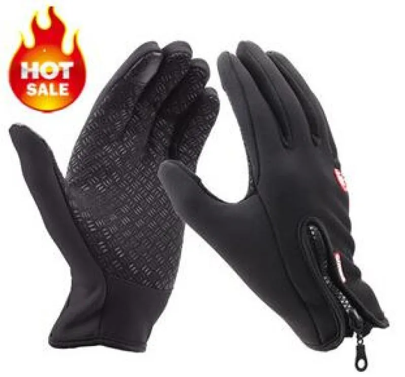 Guanti sportivi esterni antivento guanti biciclette calde velluto caldo tocco di telefono cappacitivo guanti tattici4329675