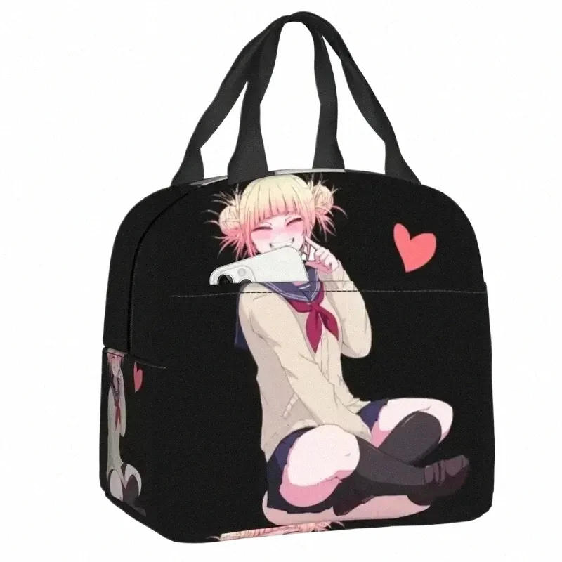 Love Isulater Lunch Sac pour Cam Japan Anime My Hero Academia Feltofroping Cooler Thermal Lunch Box Women Children U7cy #