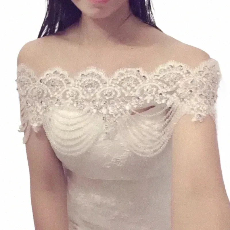 Wedding Bridal Cape med Rhinestes Tassel Chain Wedding Jacket Bolero Top Evening Party Bridal Shawl Woman Wraps 11kx#