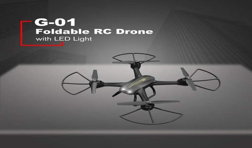 SkyTech G01 FOLLABLE FOURAXIS FPV DRONE 4CH RC Aircraft GPS Drone со светодиодной высотой светильника Wi -Fi FPV RC Helicopter8157199