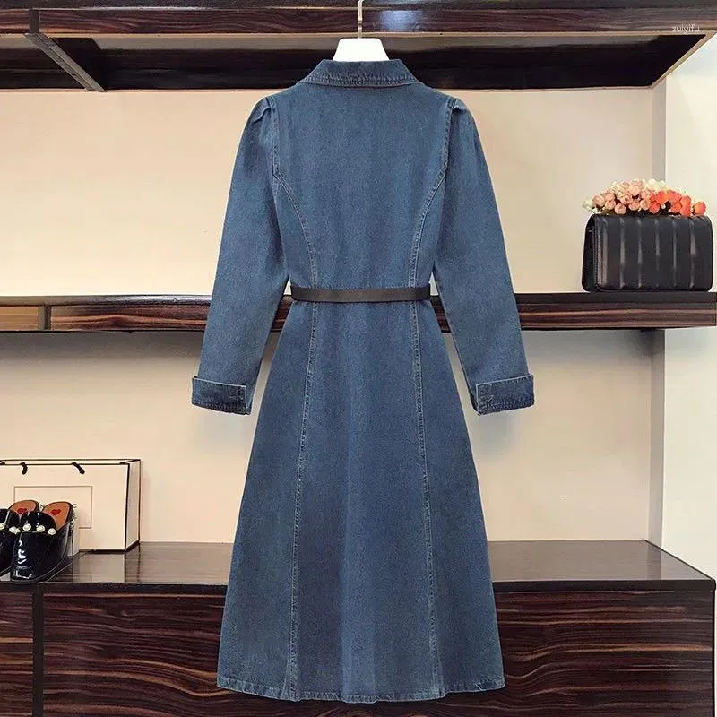 Casual Denim Dress for Women Mid-Calf Length Hooded Collar Slim A-Line  Polyester Autumn from Dhgate Basic & Casual Dresses - price 53.58