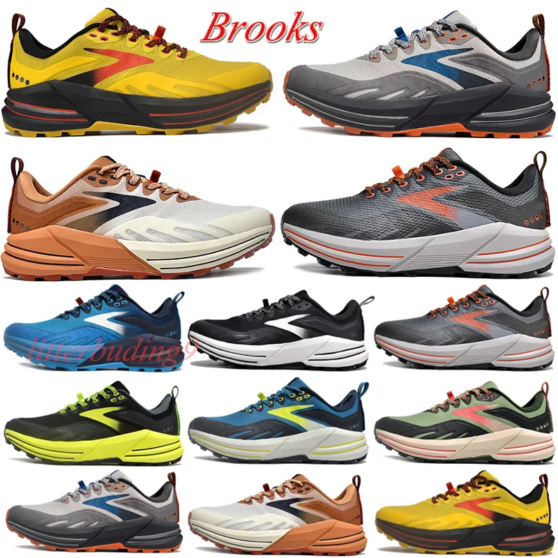 New Brooks Outdoor Laufschuhe Brook Cascadia 16 Start 9 Atomic Blue Black Ebony Nightlife Orange Fashion Trainer Männer Frauen Sport Sneaker