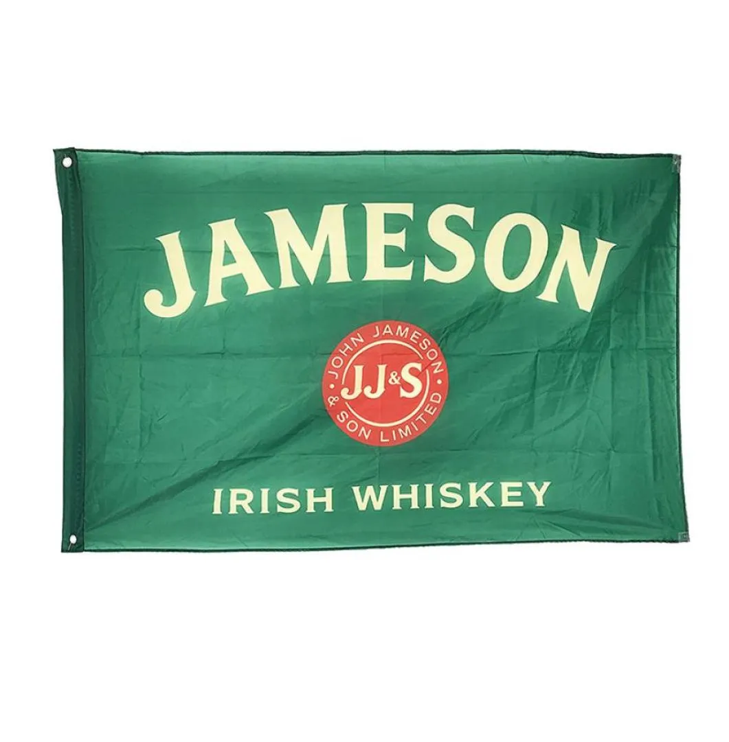 Jameson Irish Whisky Flag Banner 3x5 stóp Man Cave Party Garden House Outdoor Fast 2086312