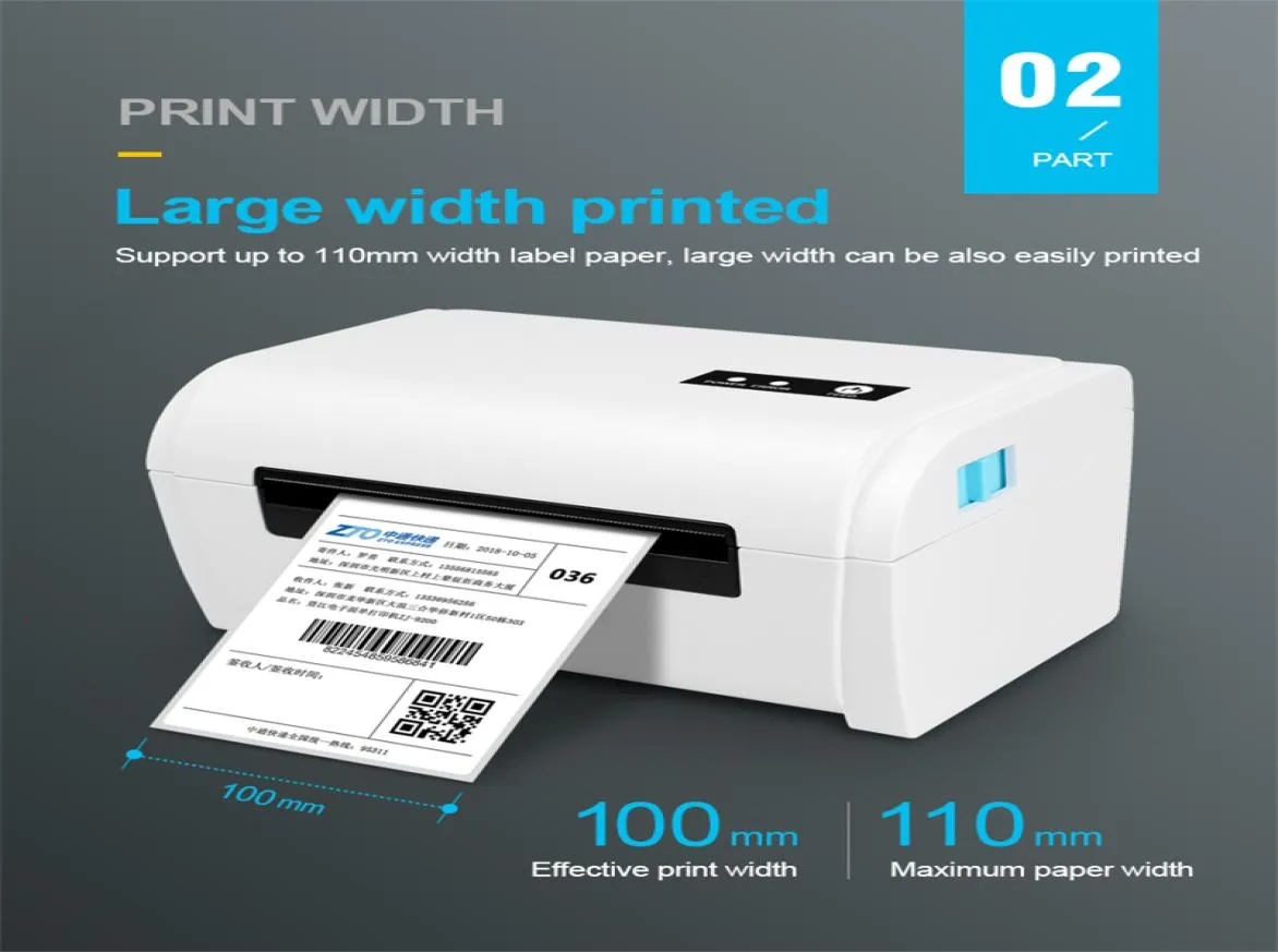 1pcs 100mm 203dpi Printer Electronic Surface Single Bluetooth Sticker Label Printer EL9200 Office Factory Production Warehouse Ma7879918