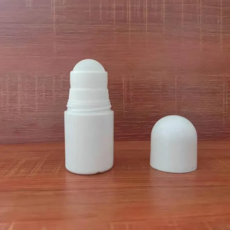 30ml Plastic Roll On Bottles White Empty Roller Bottle 30cc Rol-on Ball Bottle Deodorant Perfume Lotion Light Container LX9235