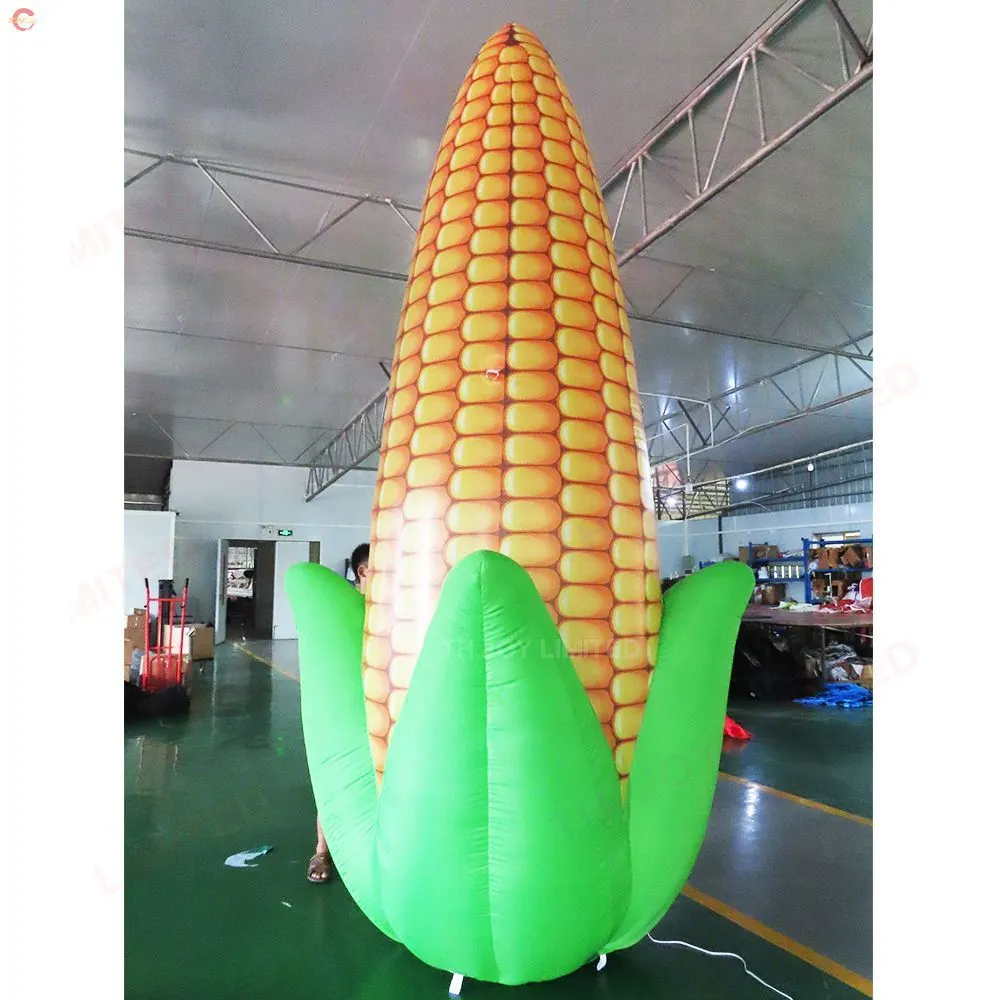 wholesale Free Ship Outdoor Activities advertising 8mH (26ft) with blower giant inflatable corn model ground balloon for sale