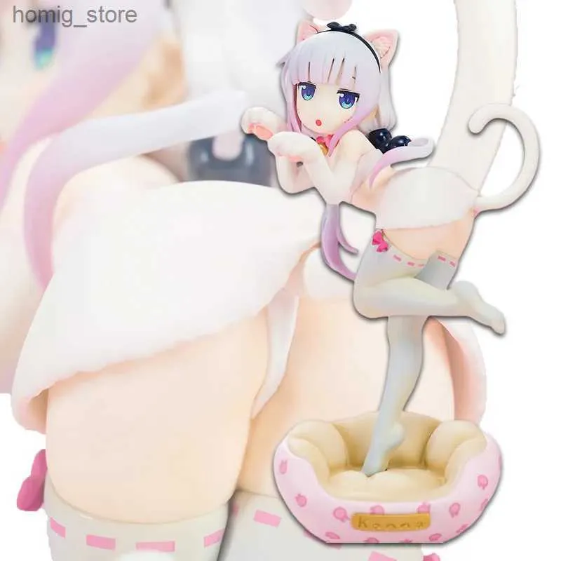 Akcja Figury 20 cm Kannakamui Anime Miss Kobayashis Dragon Maid Tohru Cele Catwoman Kawaii Girl Action Figure Japońskie lalki Hobby Y240415