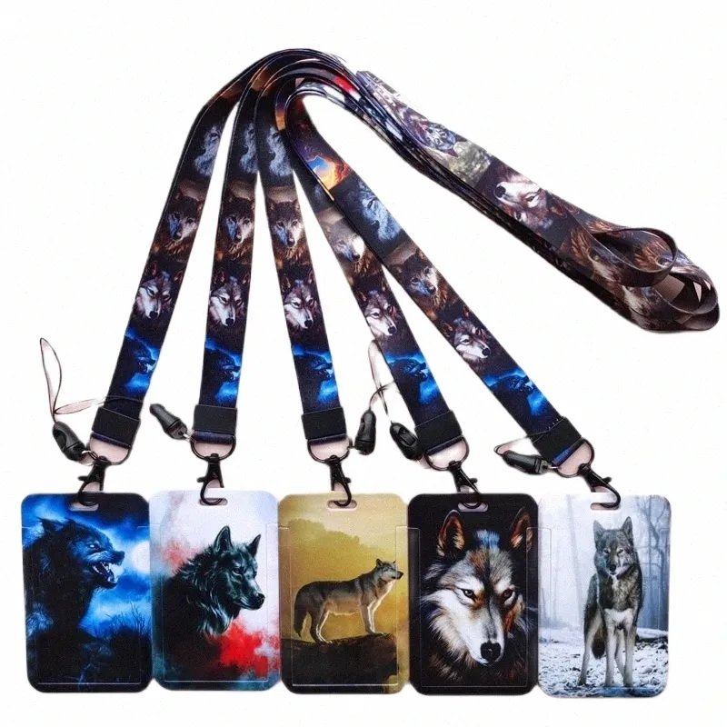 Woes Animal Lanyard ID Card Holder Office Worker Badge Holder Cover Credit Case Case Card Protector Christmas Gift N8wo#